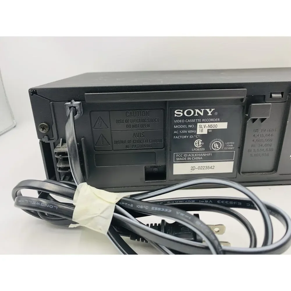 SONY VCR VHS PLAYER SLV-N500 HI FI STEREO VIDEO CASSETTE RECORDER TESTED